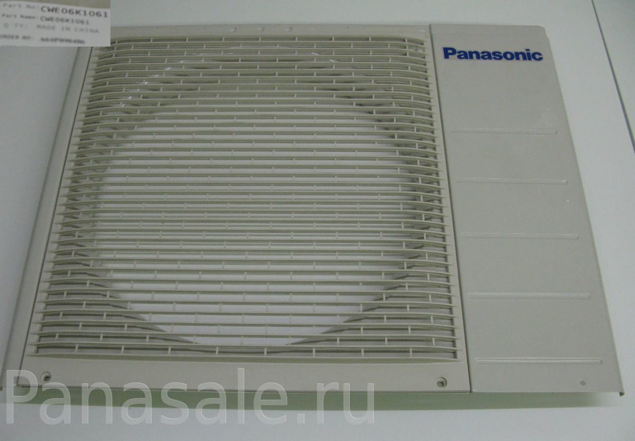 Передняя панель внешнего блока кондиционера Panasonic для модели CS ...
