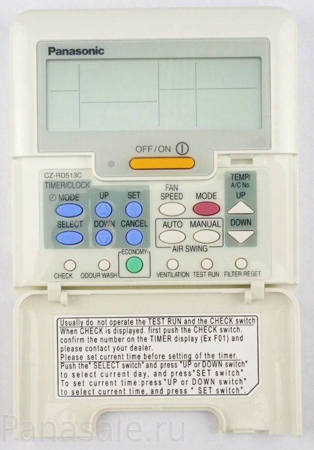 CZ-RD513C - Пульт Управления Проводной Кондиционера Panasonic Для.